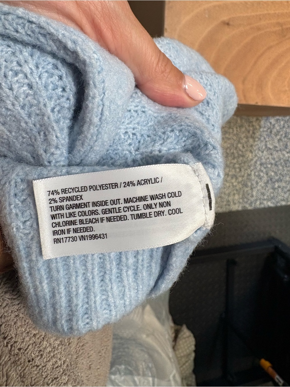 Universal Thread Light Blue Button-Up Ribbed Cardigan - Picture 4 of 4